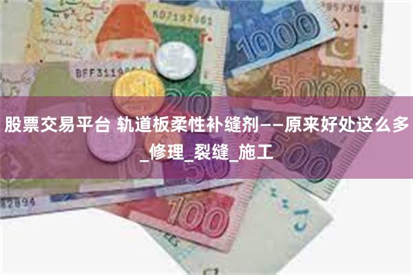 股票交易平台 轨道板柔性补缝剂——原来好处这么多_修理_裂缝_施工