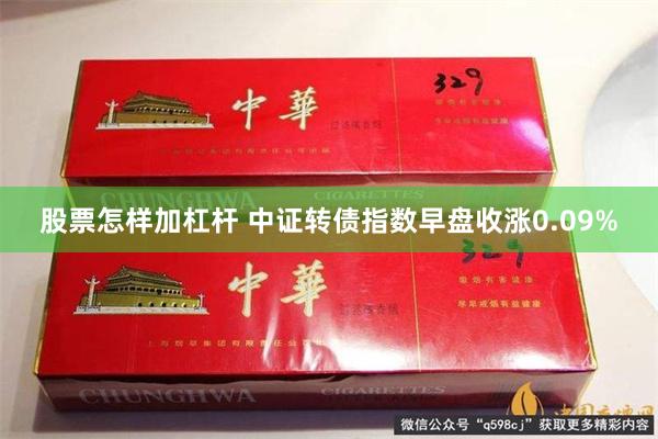股票怎样加杠杆 中证转债指数早盘收涨0.09%